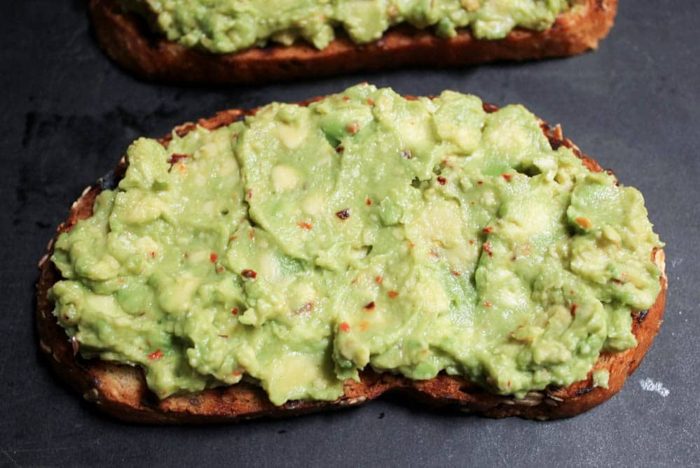 Avocado-Toasts-with-Charred-Tomatoes-Garlic-Shrimp-and-Fried-Eggs-step-11