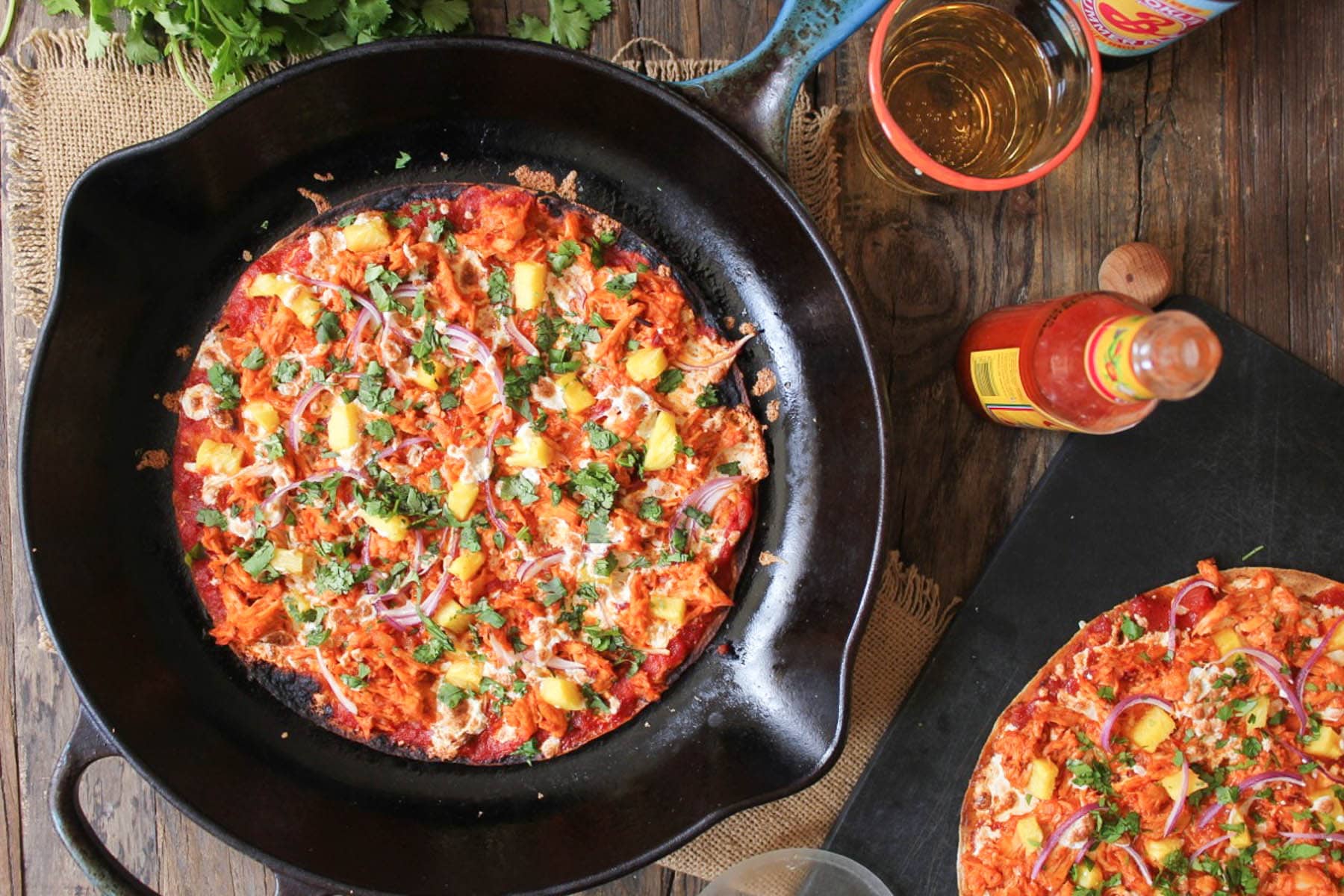 chipotle-chicken-tortilla-pizzas-with-pineapple-and-cilantro-8