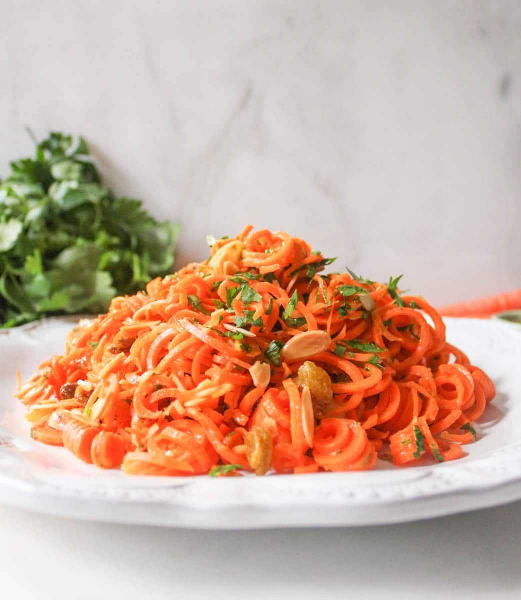 Spiralized-Carrot-Salad-with-Herbs-and-Toasted-Almonds-5
