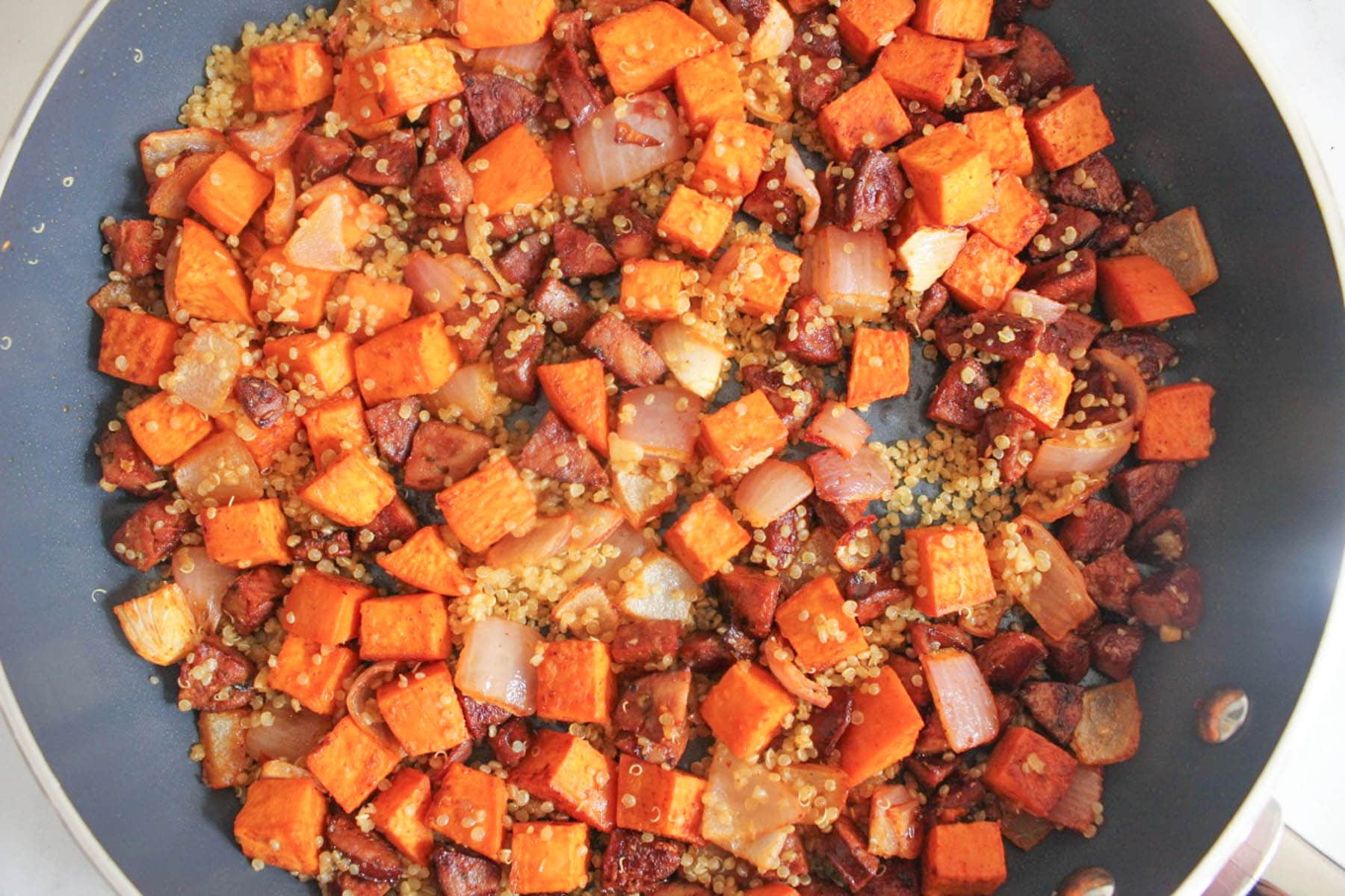 Fritatta-with-sweet-potatoes-chicken-sausage-quinoa-step-4