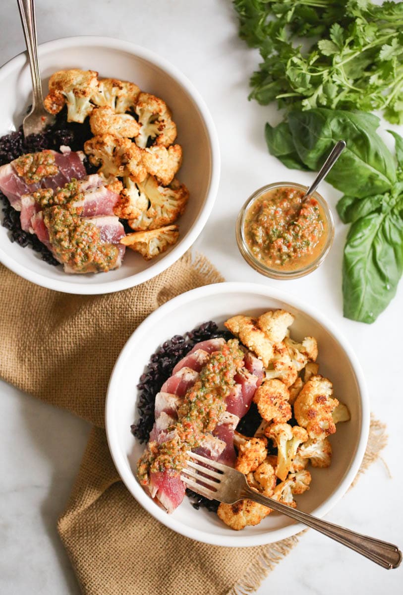 seared-ahi-bowls-with-roasted-cauliflower-and-red-chimichurri-5