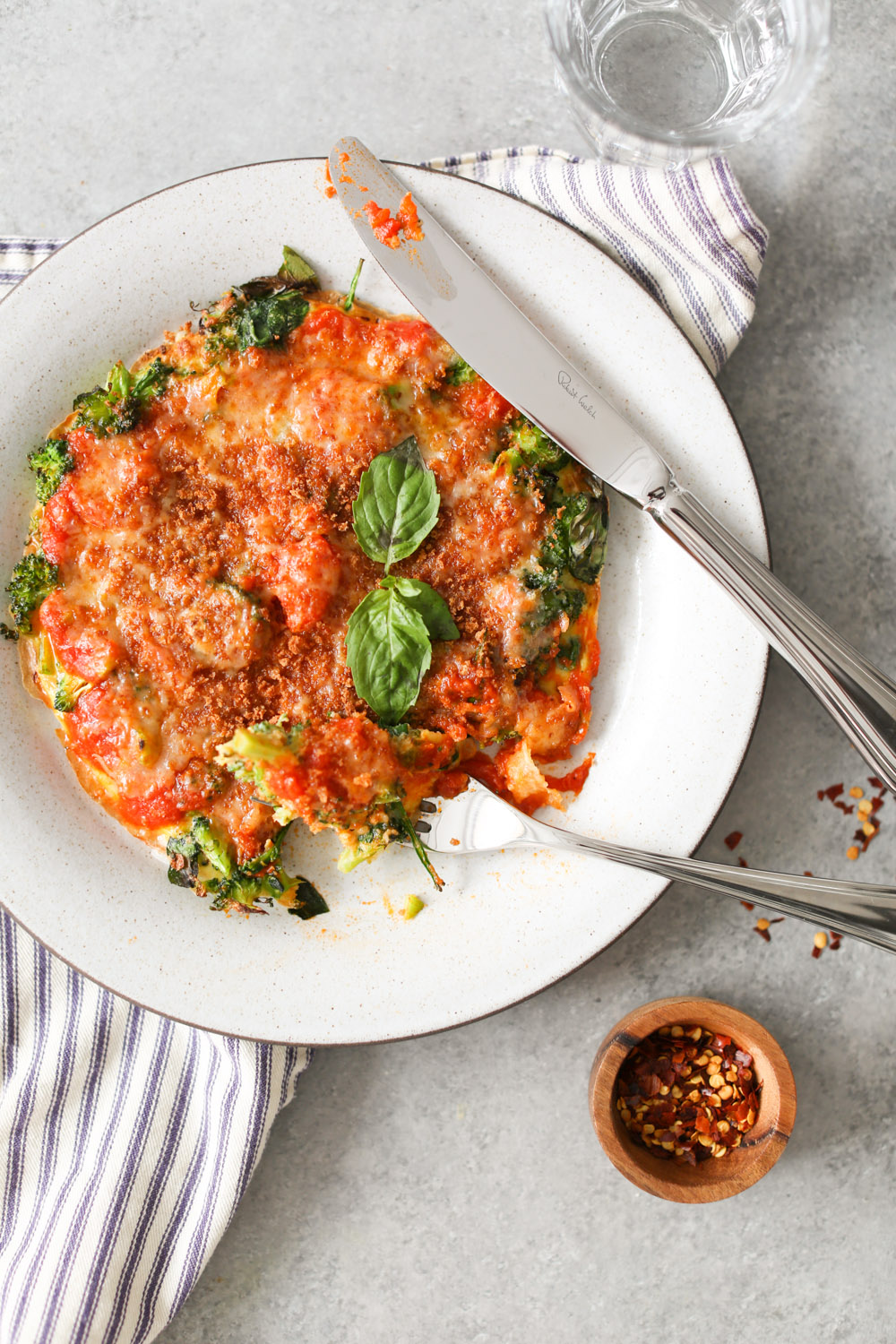 Personal Broccoli Parm Frittata