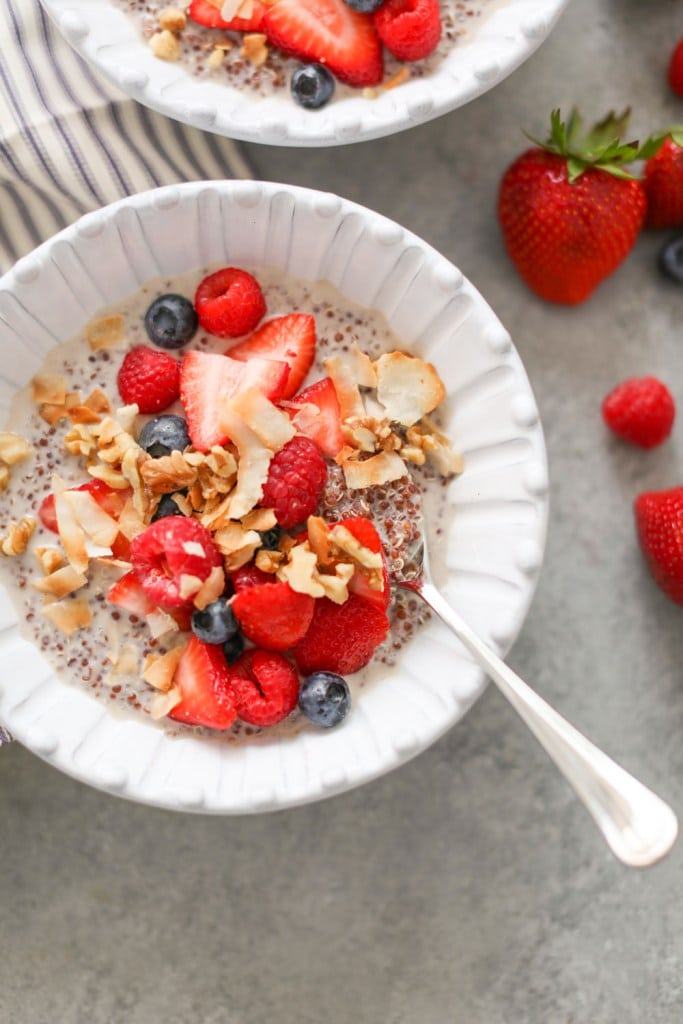 coco-berry quinoa breakfast bowls