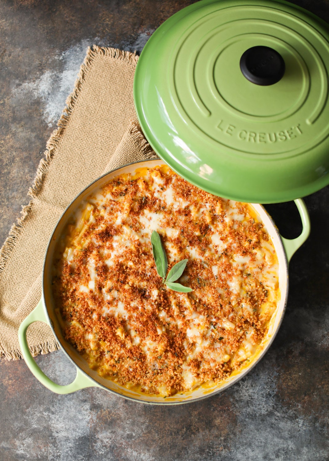 Three Cheese Pumpkin Mac with Pancetta and Sage