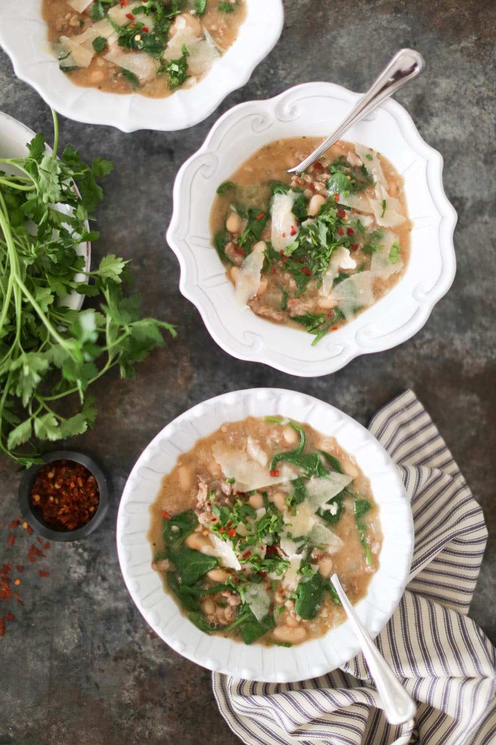 Simple Sausage and White Bean Soup