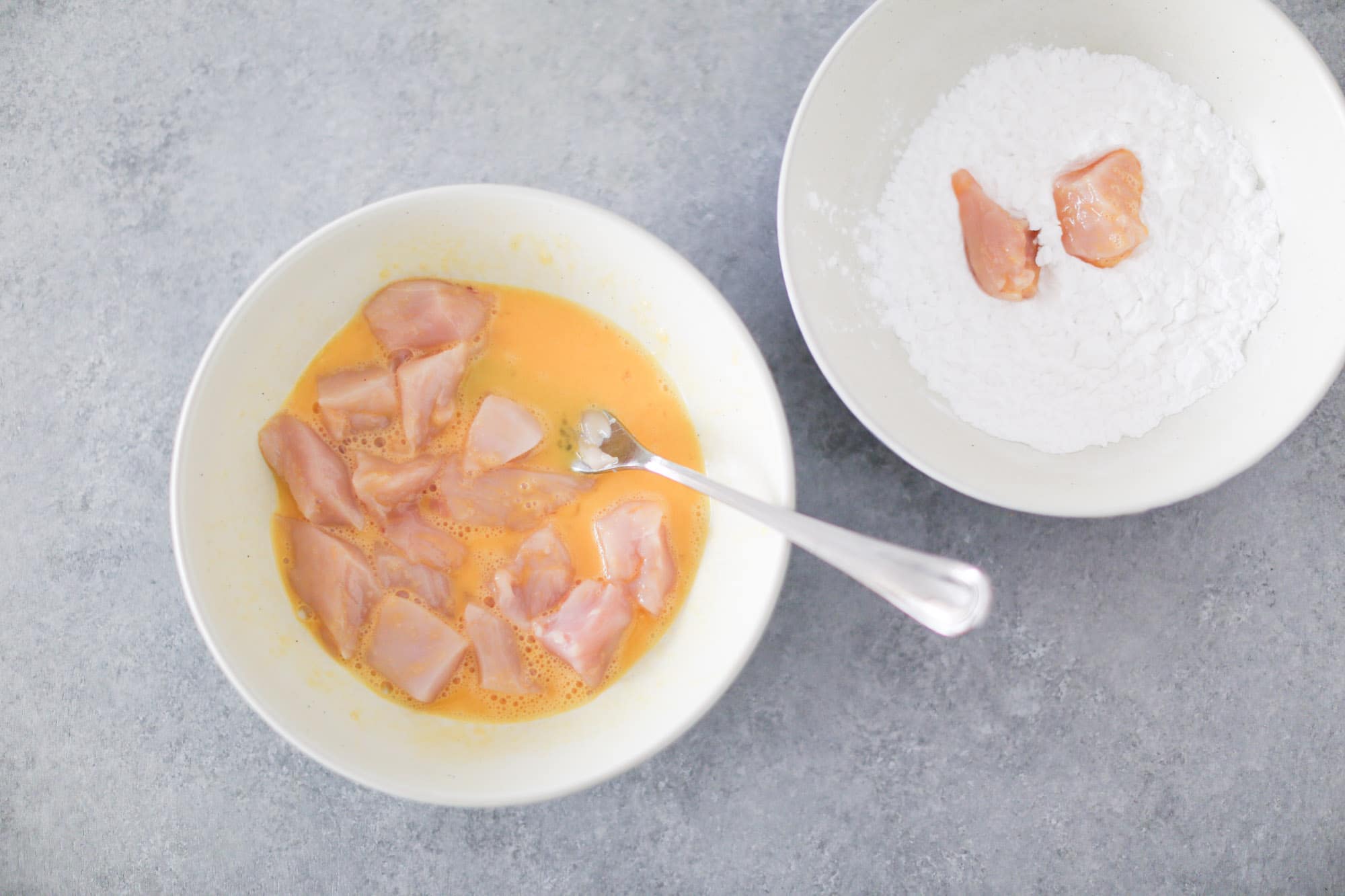 Crispy Orange Chicken Step 1
