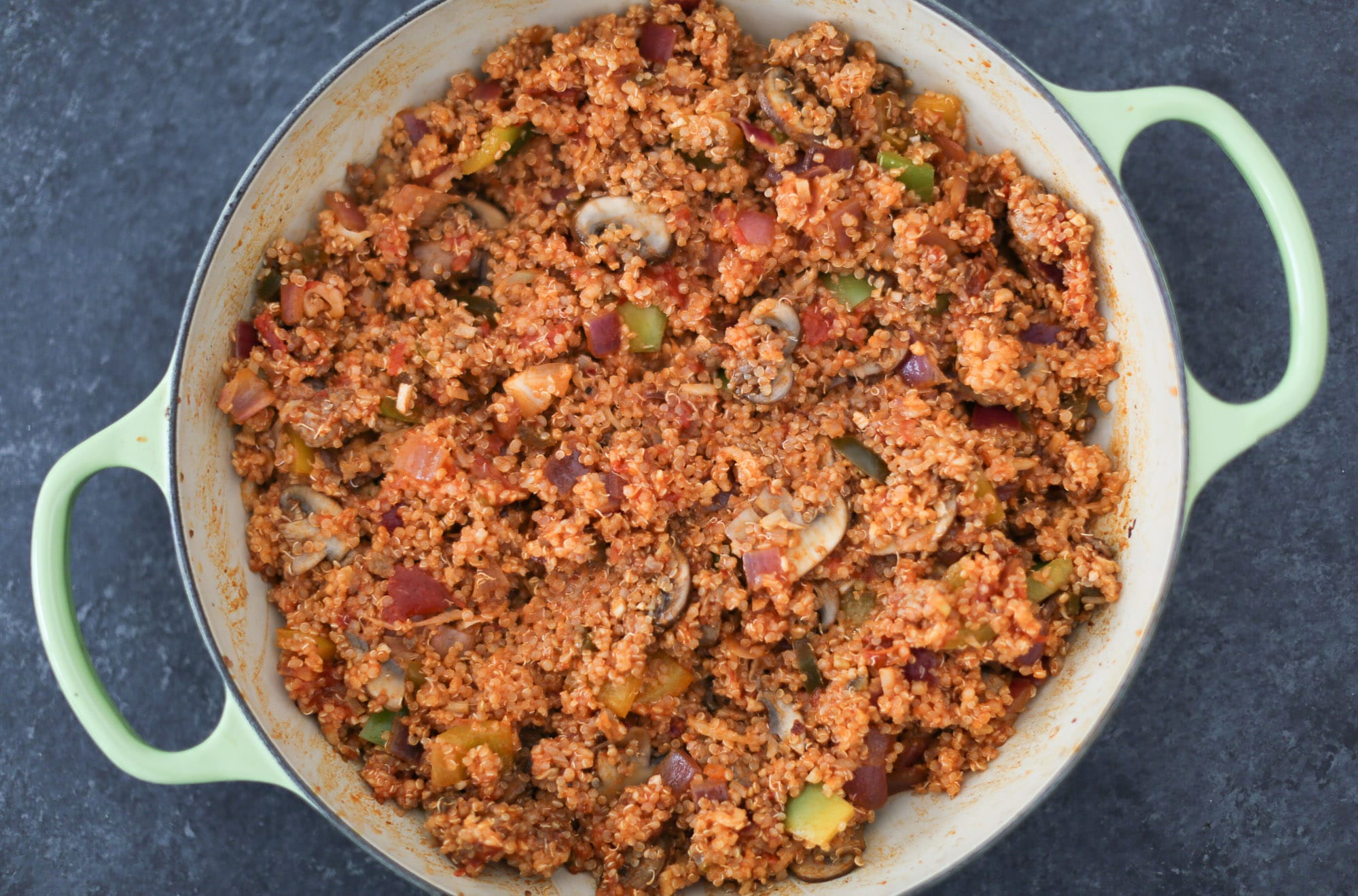 Supreme Pizza Quinoa Bake